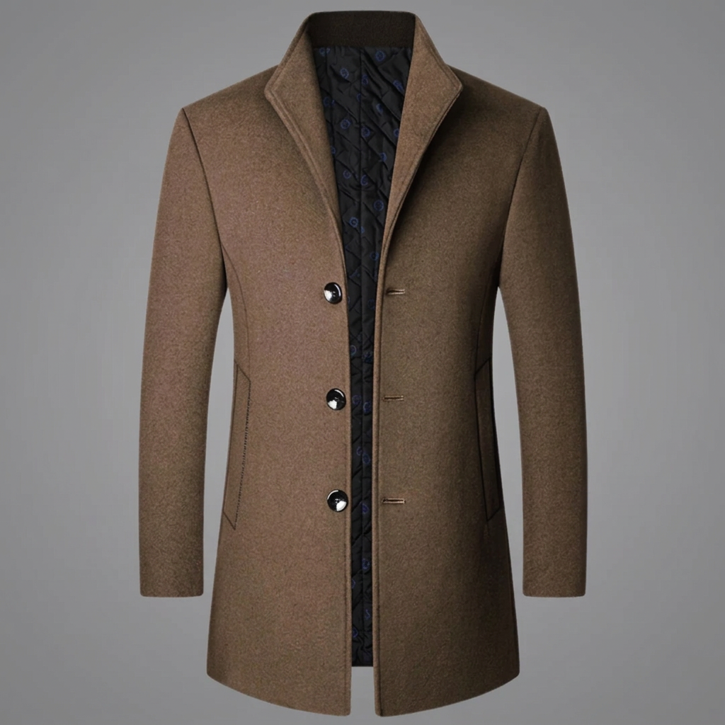 Grayson | Men's Winter Long Coat with Insulated Lining