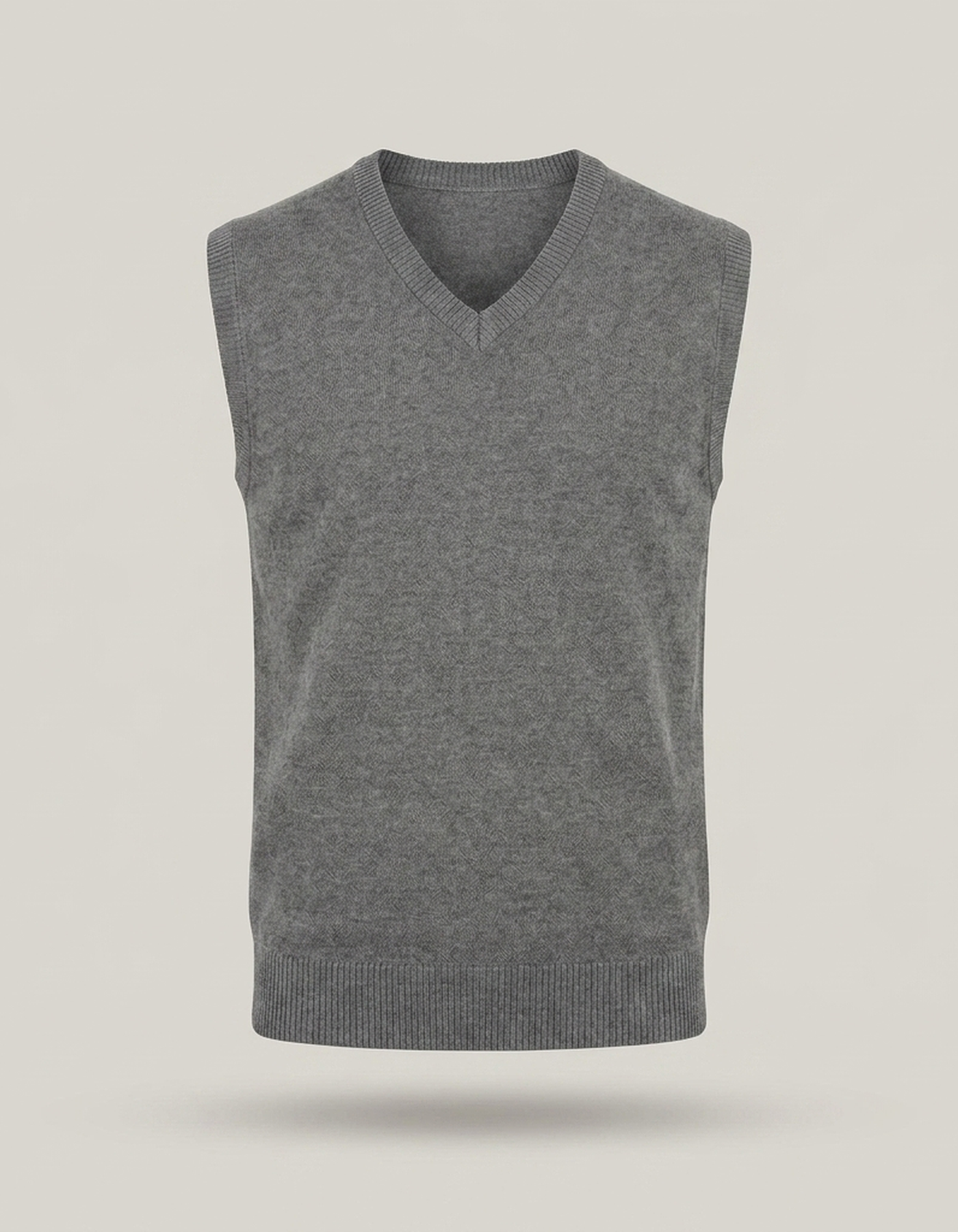 PLUXSTYLE::numise::mens-v-neck-sweater-vest::pack-grey
