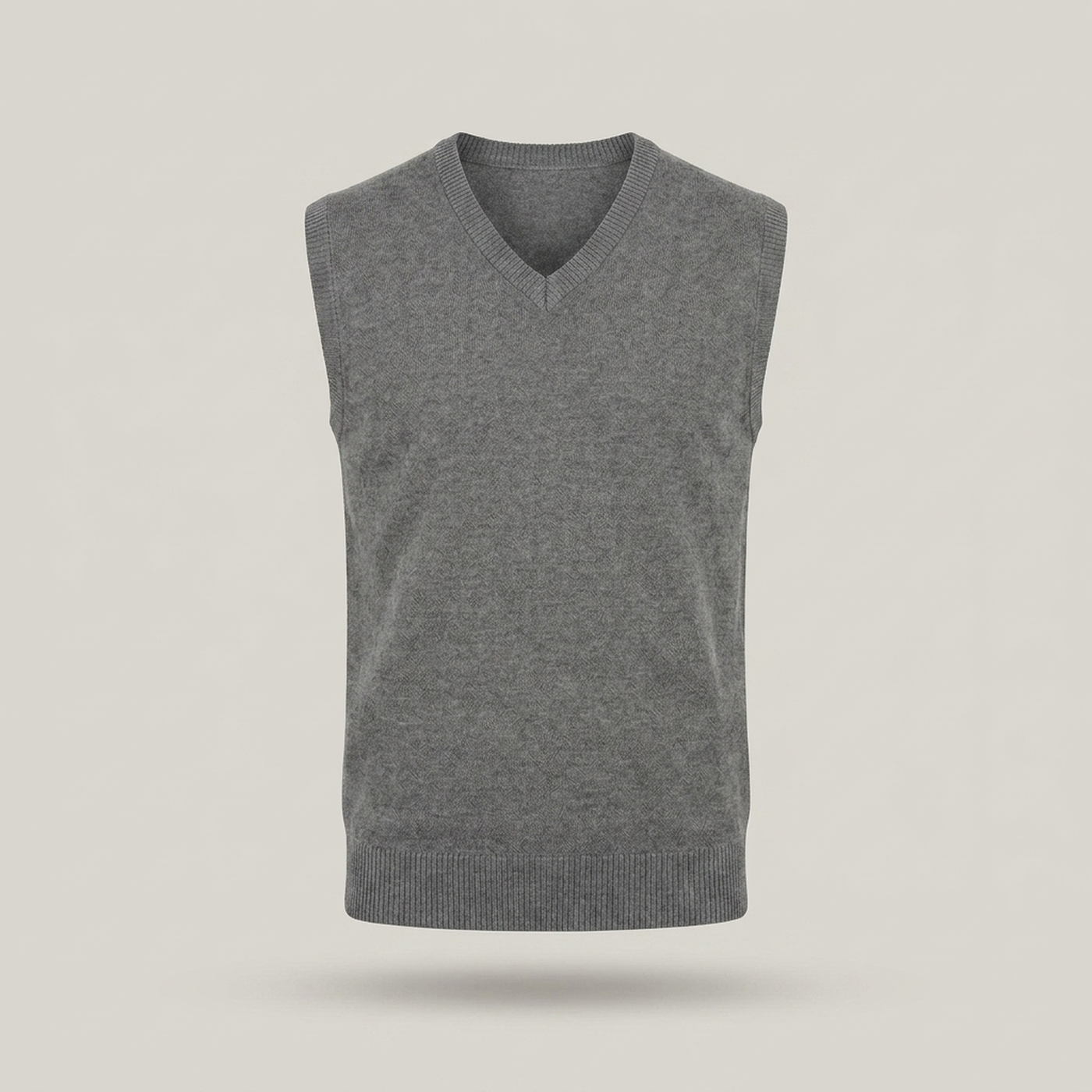 PLUXSTYLE::numise::mens-v-neck-sweater-vest::pack-grey