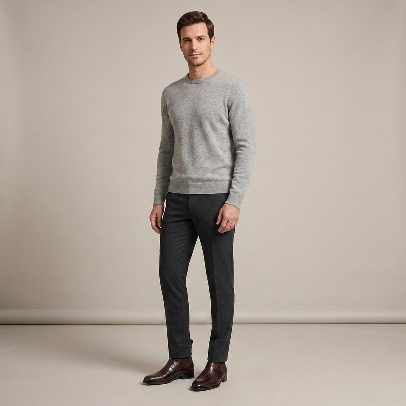 PLUXSTYLE::numise::mens-alligator-print-chelsea-boots::zoom-out
