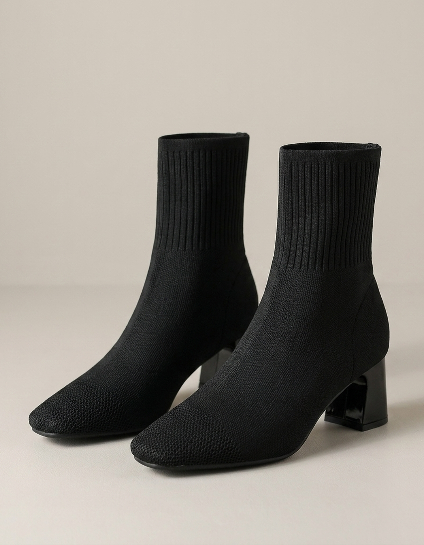 PLUXSTYLE::numise::flex-fit-ankle-boots::pack-black