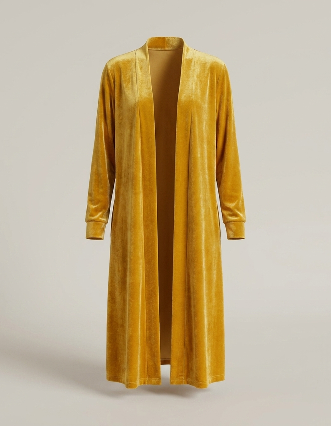PLUXSTYLE::numise::womens-open-front-long-cardigan::pack-brown