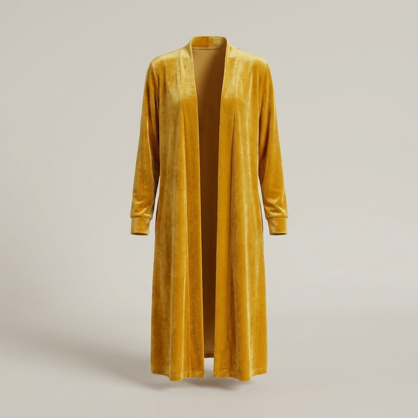 PLUXSTYLE::numise::womens-open-front-long-cardigan::pack-brown