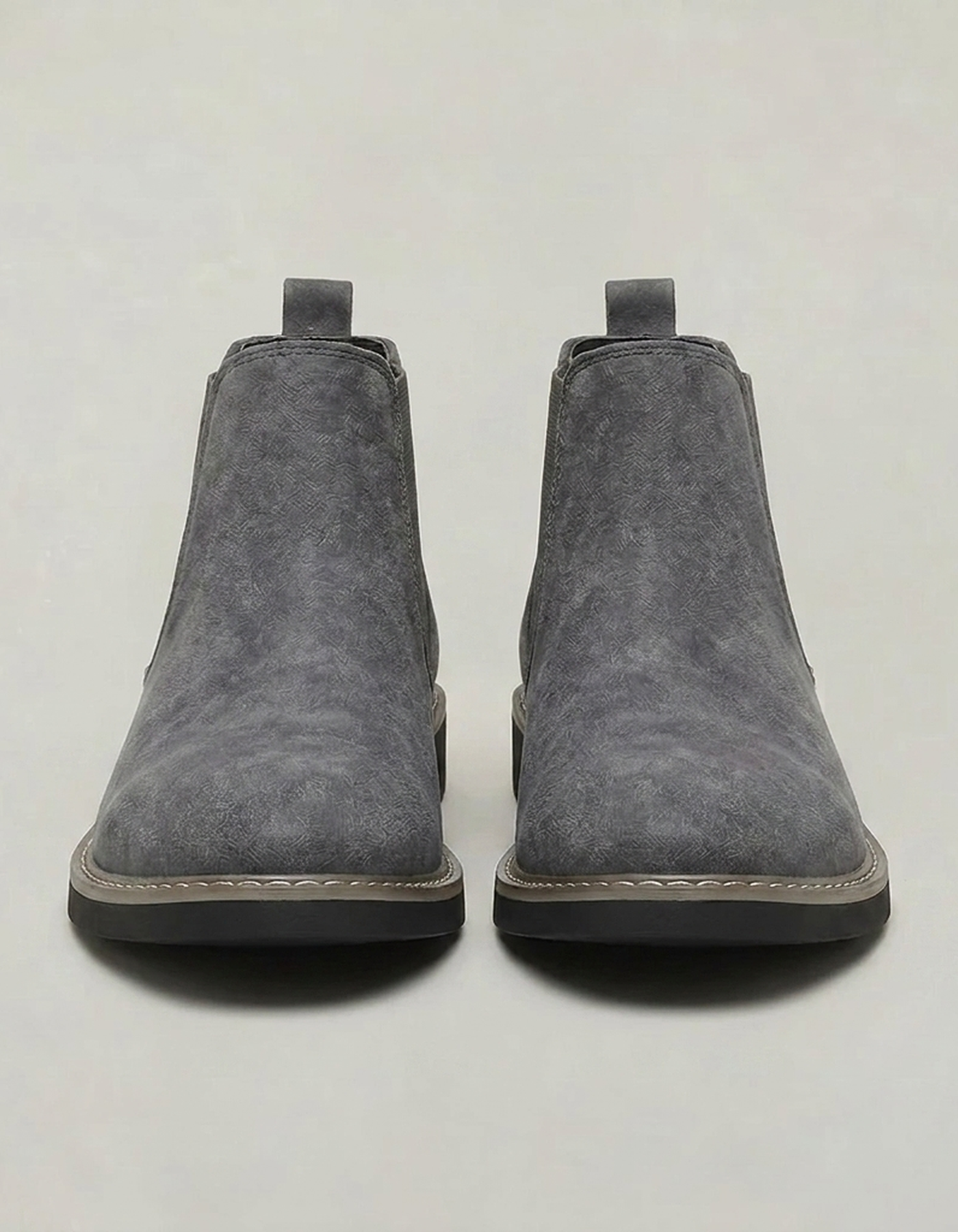 PLUXSTYLE::numise::mens-gray-slip-on-chelsea-boots::pack-gray