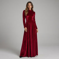 Josie | Women's Velvet Long-Sleeve Maxi Dress