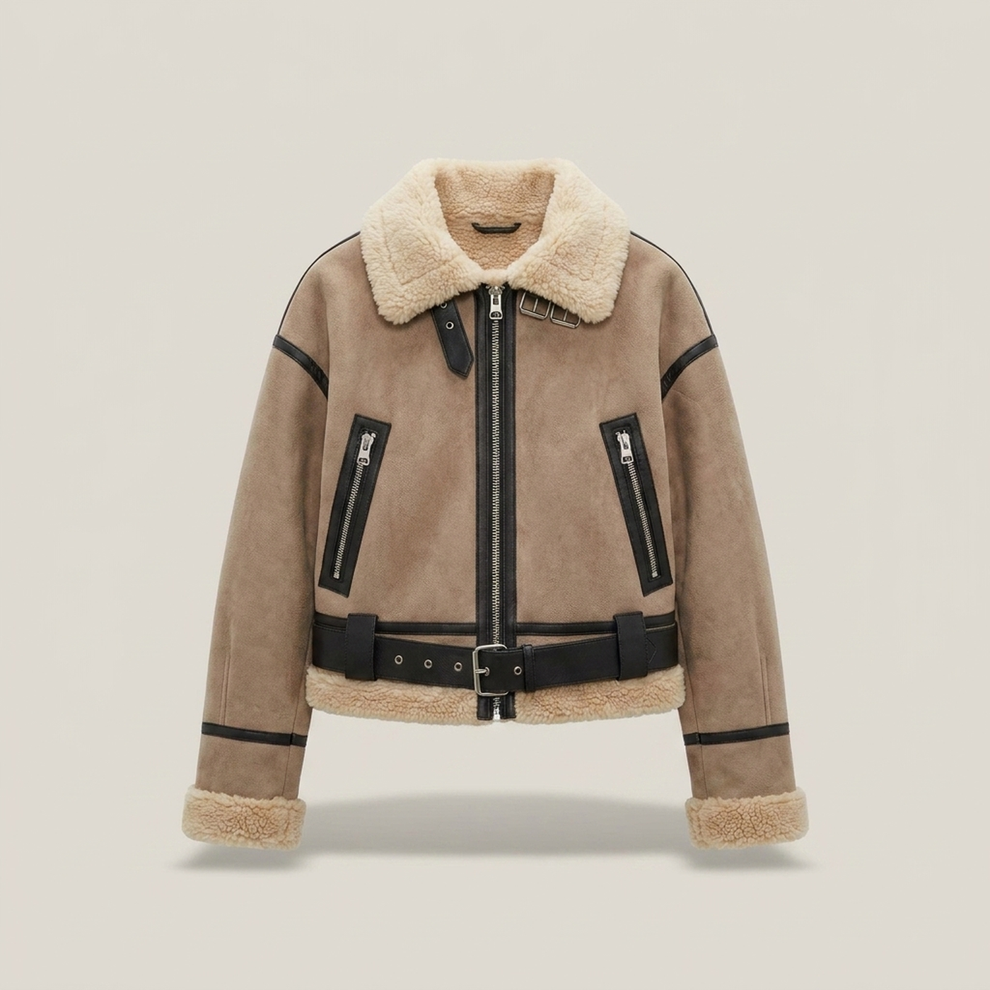 PLUXSTYLE::numise::womens-reversible-bomber-parka::pack-khaki