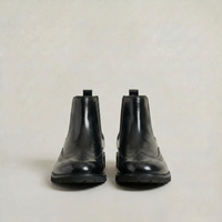 PLUXSTYLE::numise::mens-wingtip-chelsea-boots::pack-black