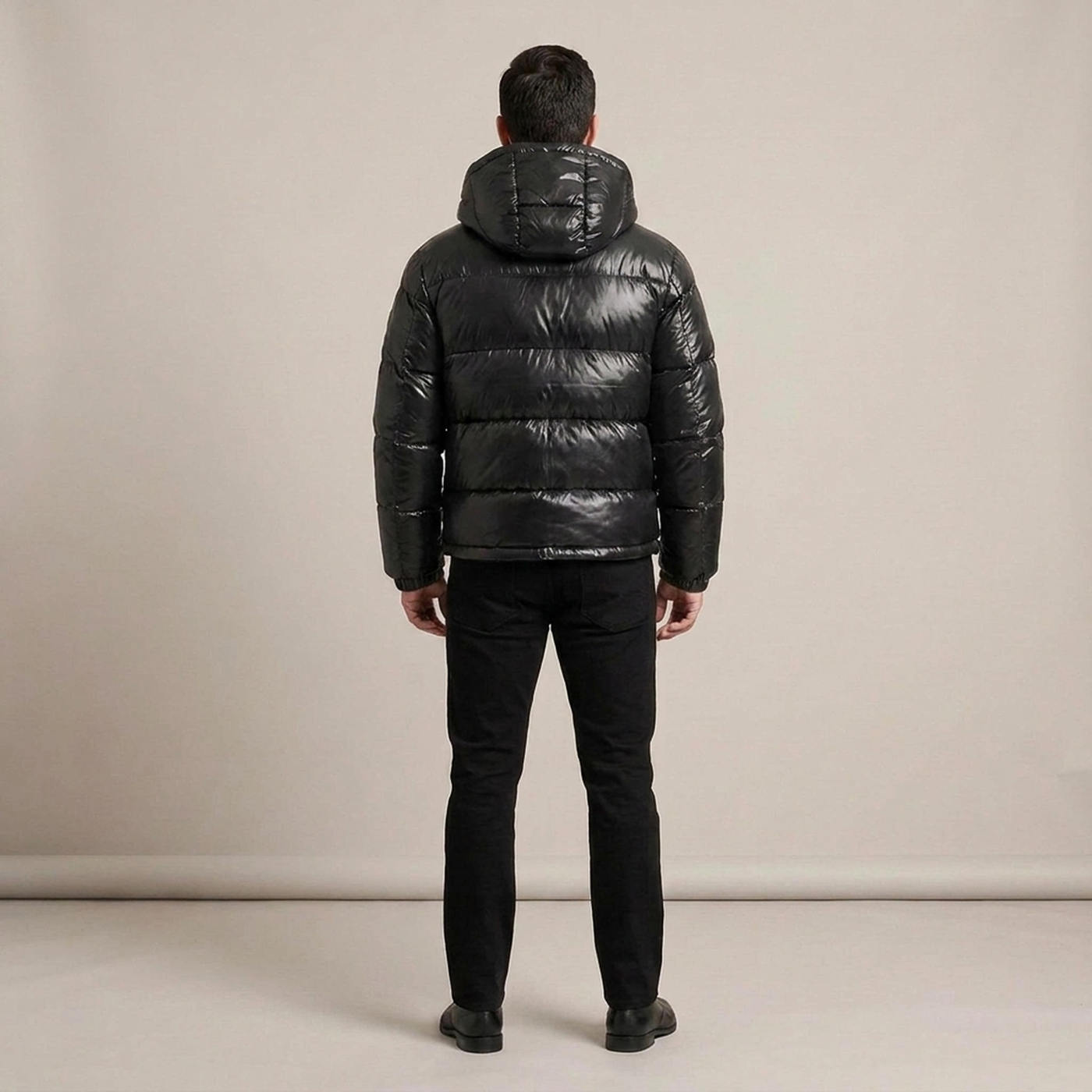 PLUXSTYLE::numise::mens-cropped-hooded-parka::back