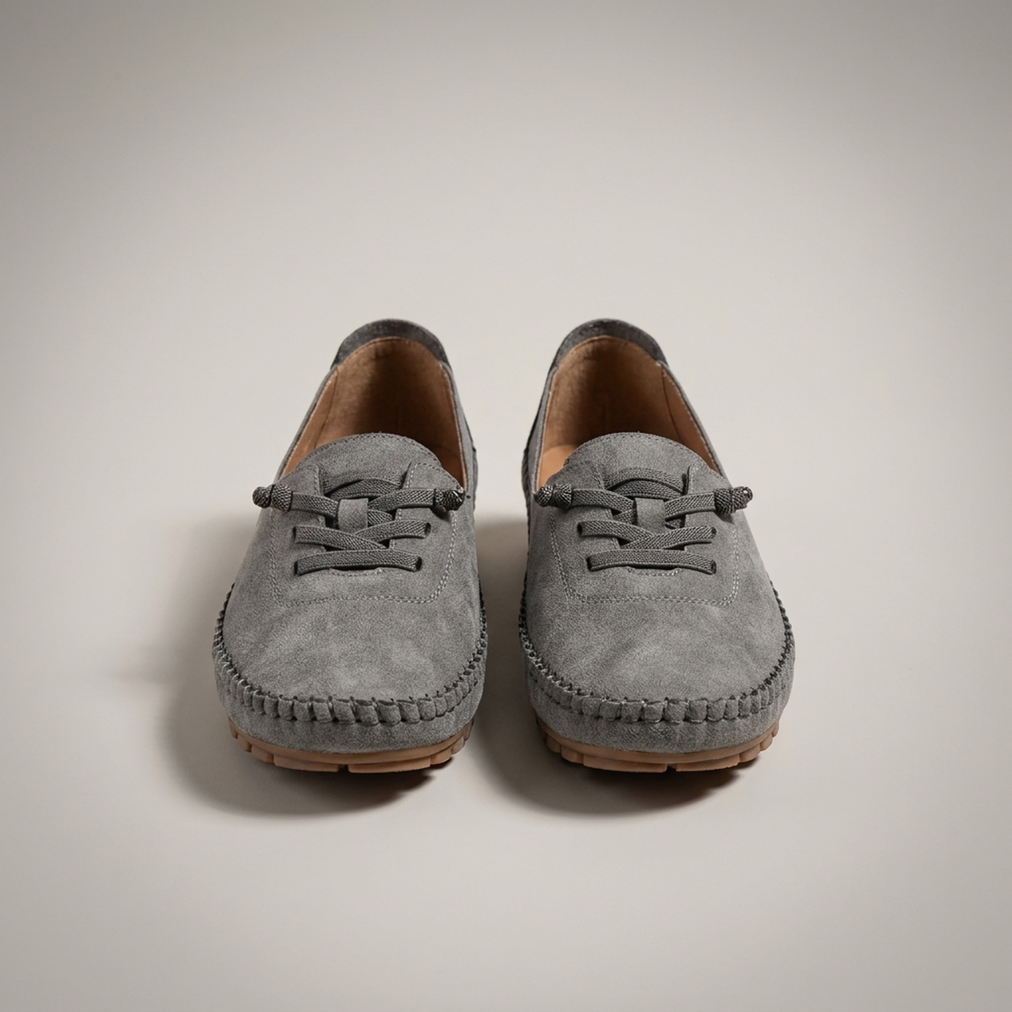 PLUXSTYLE::numise::womens-flexible-walking-loafers::pack-grey