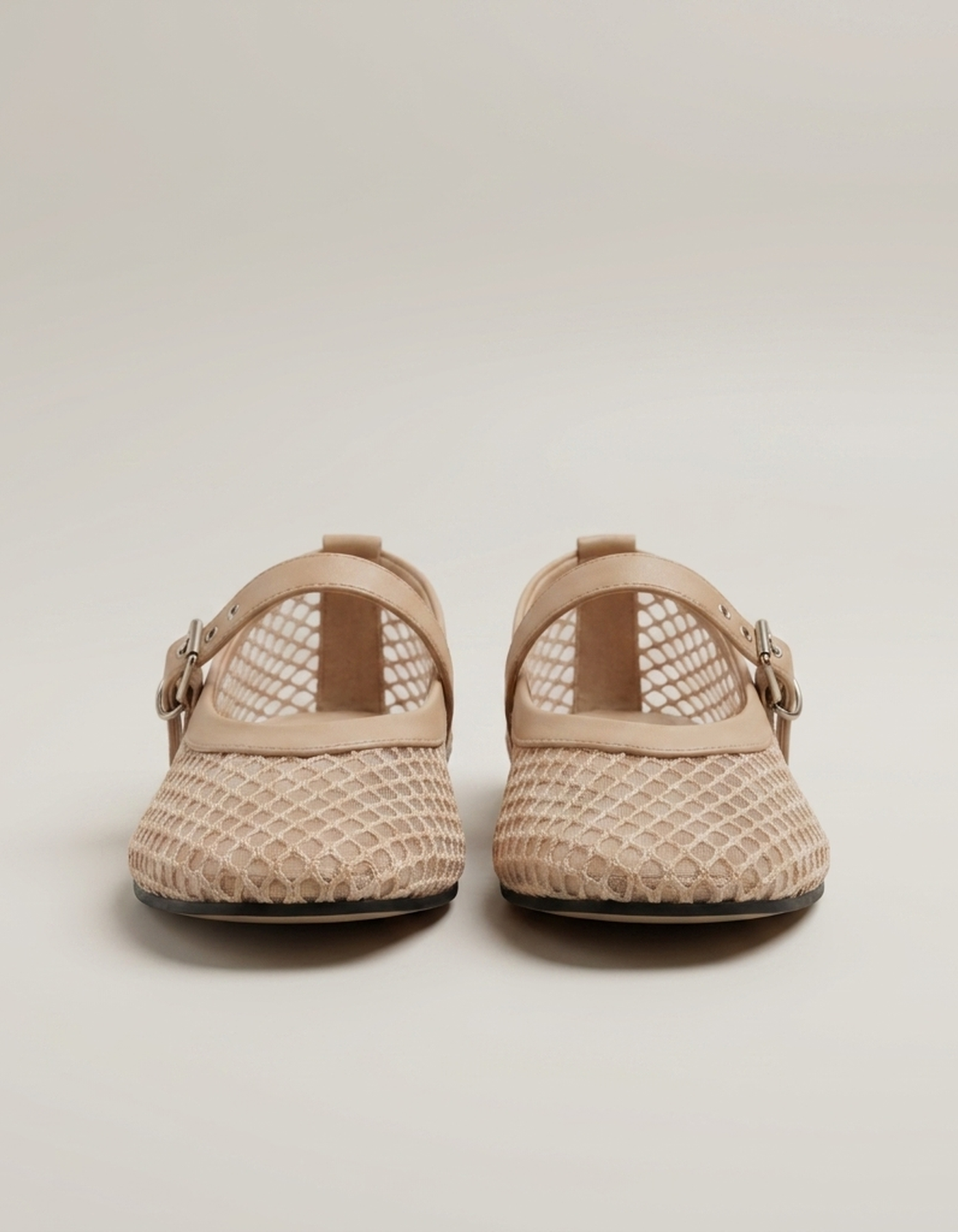 PLUXSTYLE::numise::round-toe-summer-mary-jane-shoes::pack-apricot