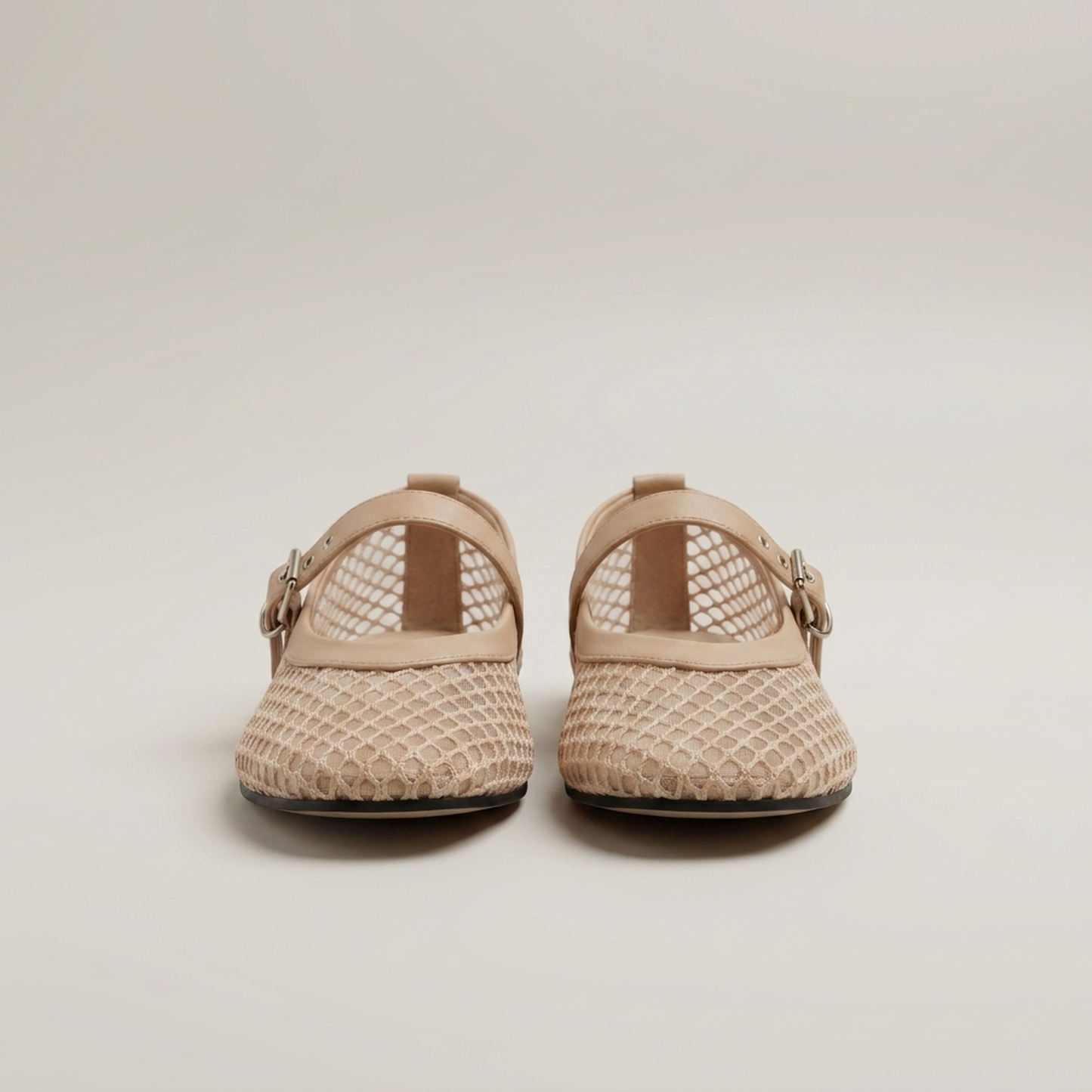 PLUXSTYLE::numise::round-toe-summer-mary-jane-shoes::pack-apricot