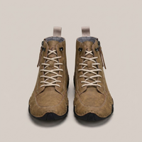PLUXSTYLE::numise::mens-side-zip-combat-boots::pack-khaki