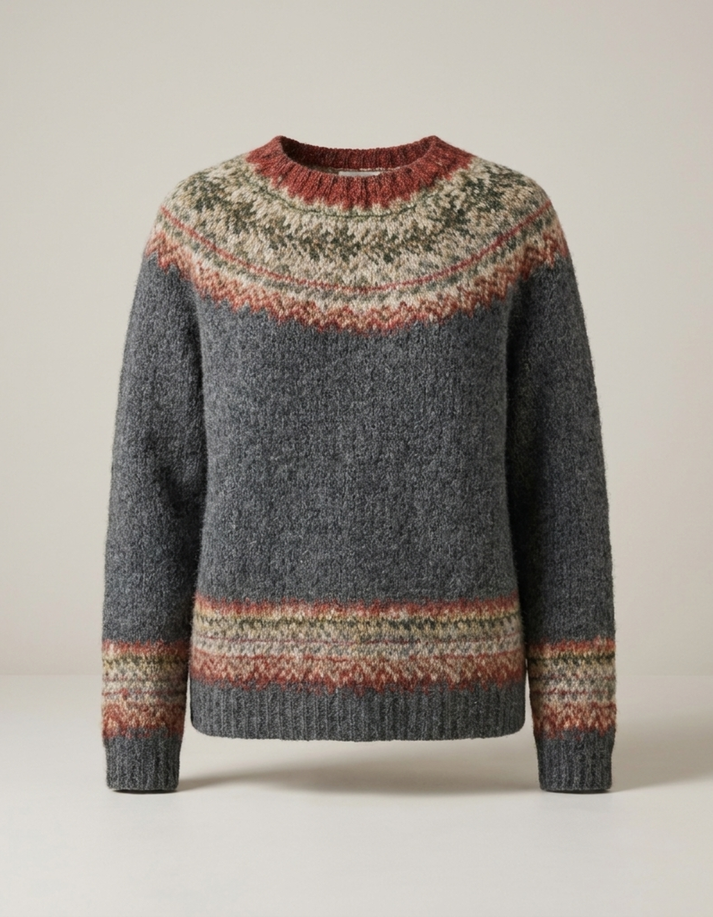 PLUXSTYLE::numise::aria-fair-isle-sweater::pack-grey