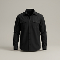 PLUXSTYLE::numise::mens-relaxed-utility-overshirt::pack-black