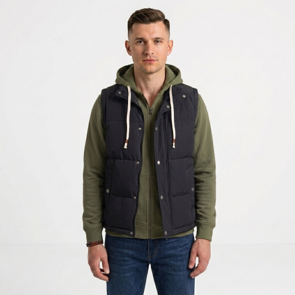 Everett | Men's Winter Quilted Vest with Pockets