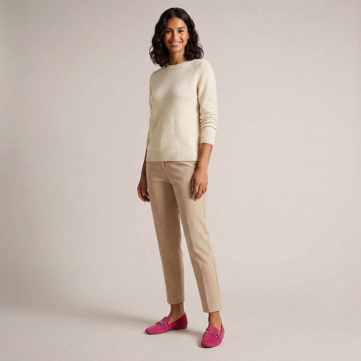 PLUXSTYLE::numise::ava-deep-pink-chain-loafers::zoom-out