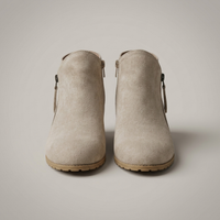 PLUXSTYLE::numise::low-block-heel-ankle-boots::pack-beige