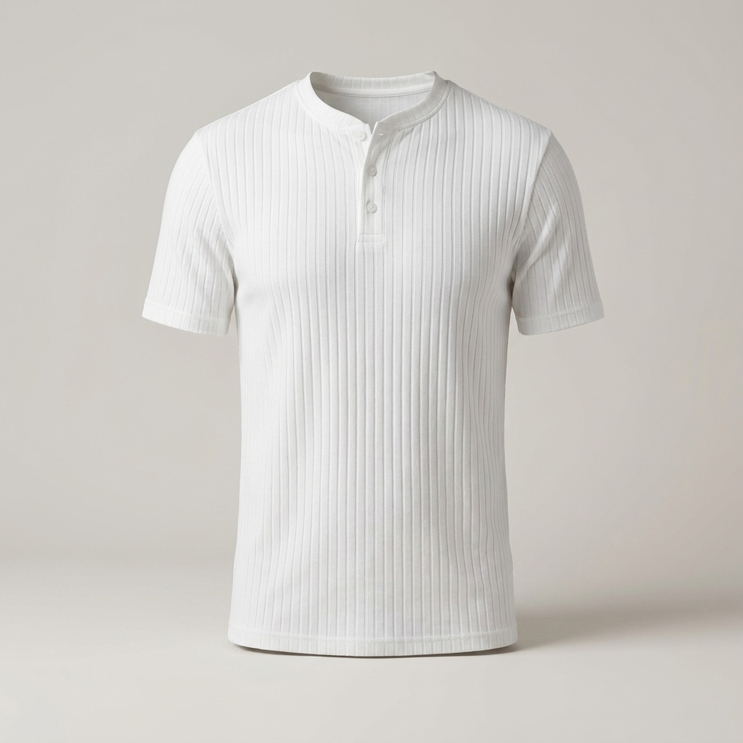 PLUXSTYLE::numise::mens-slim-fit-henley-top::pack-white