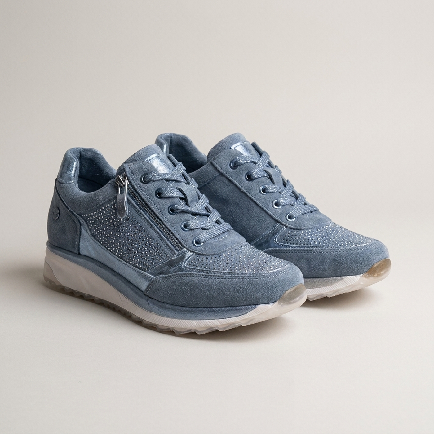 PLUXSTYLE::numise::side-zip-platform-sneakers::pack-blue
