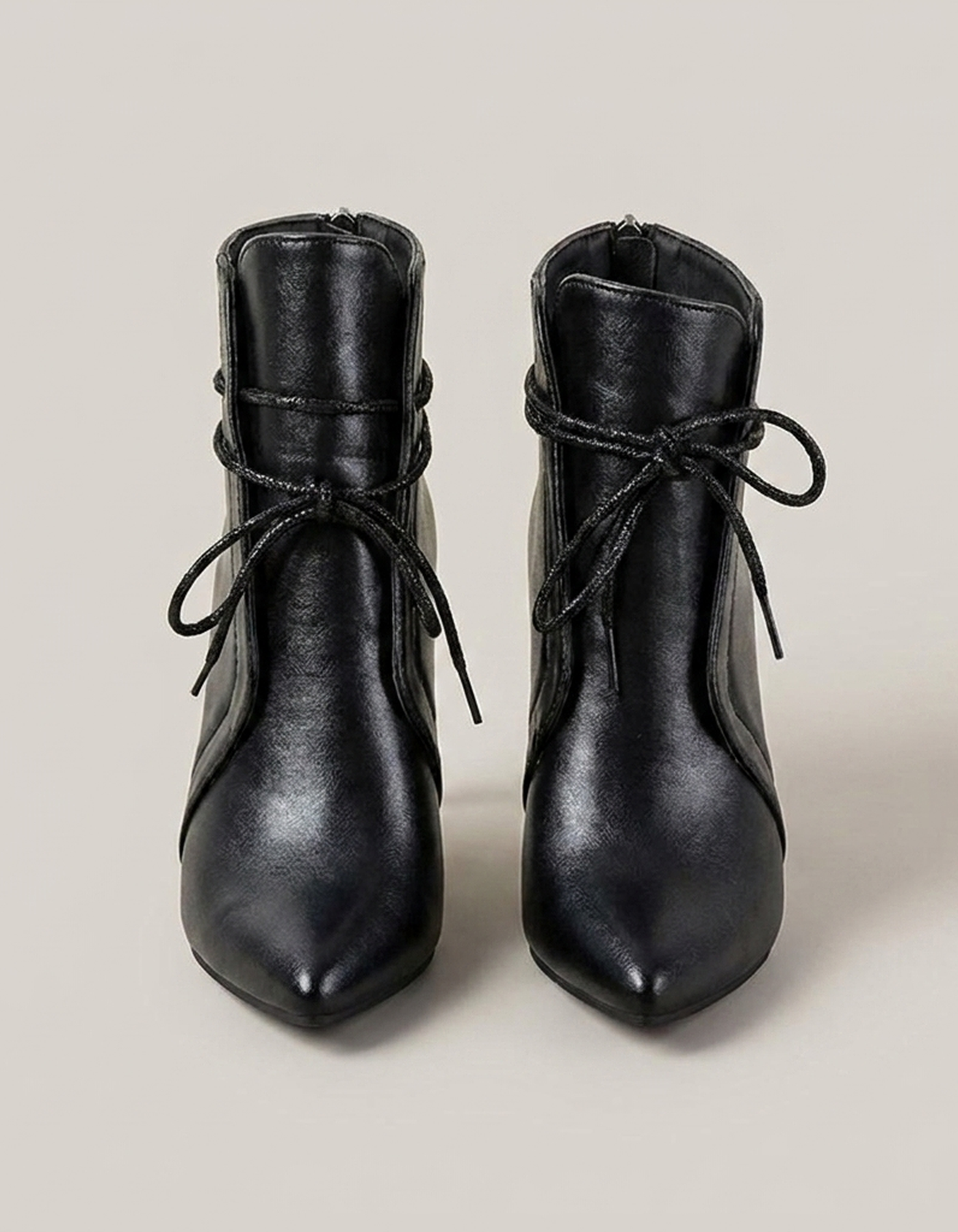 PLUXSTYLE::numise::pointed-toe-stiletto-ankle-boots::pack-black