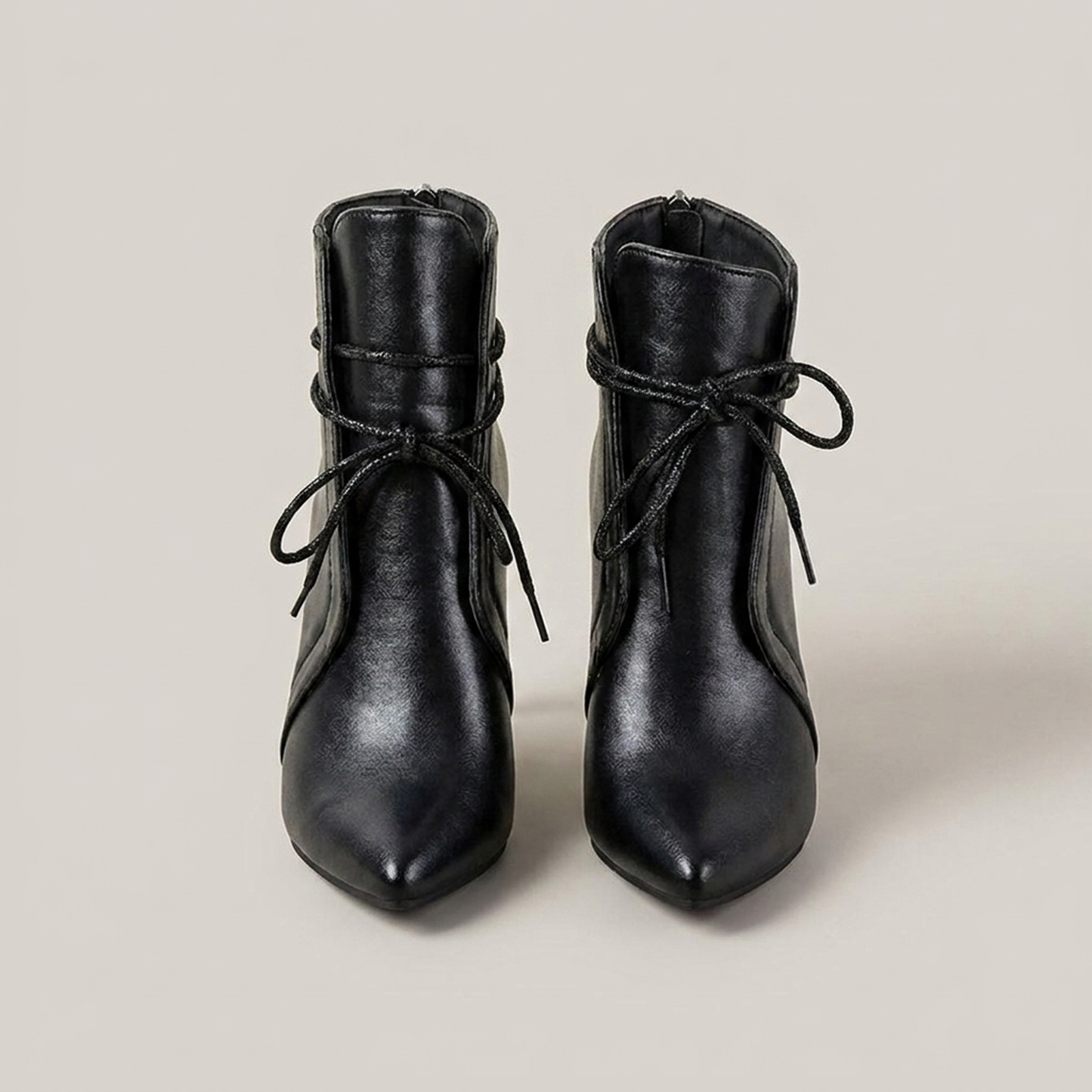 PLUXSTYLE::numise::pointed-toe-stiletto-ankle-boots::pack-black