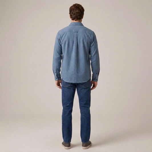 PLUXSTYLE::numise::mens-relaxed-utility-overshirt::back