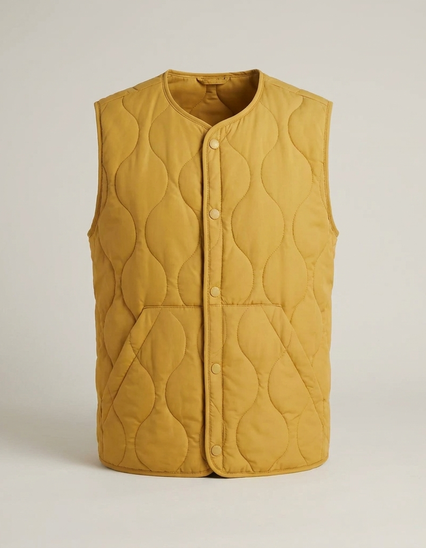 PLUXSTYLE::numise::mens-regular-fit-quilted-vest::pack-yellow
