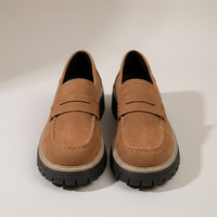 PLUXSTYLE::numise::platform-penny-loafers::pack-brown