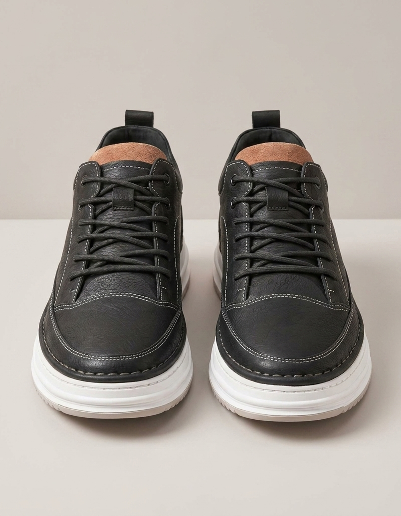 PLUXSTYLE::numise::mens-cushioned-everyday-trainers::pack-black