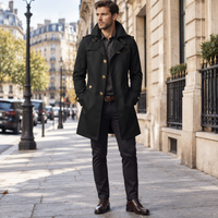 Wide Notched Lapels Coat