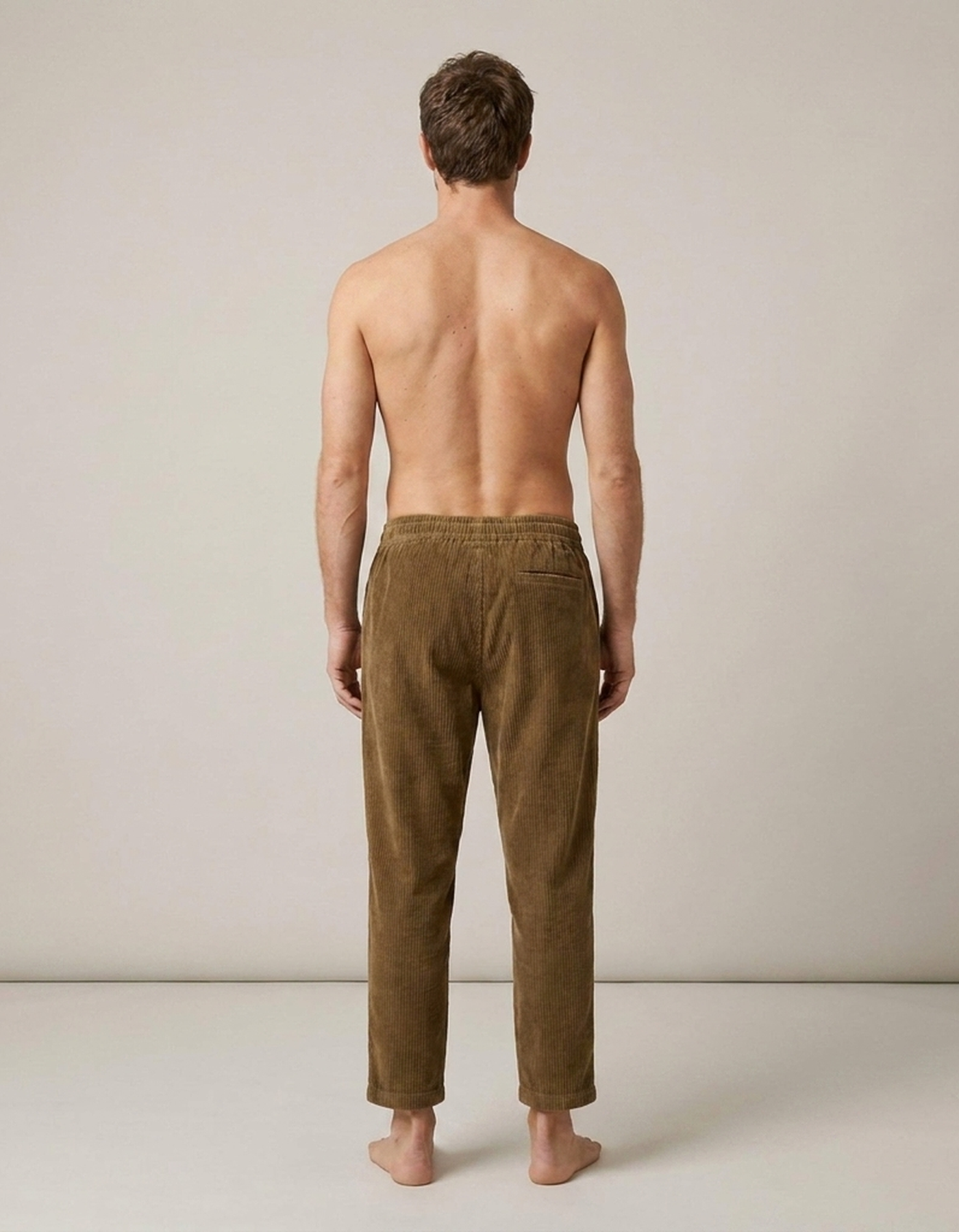 PLUXSTYLE::numise::mens-easy-waist-straight-leg-pants-1::back