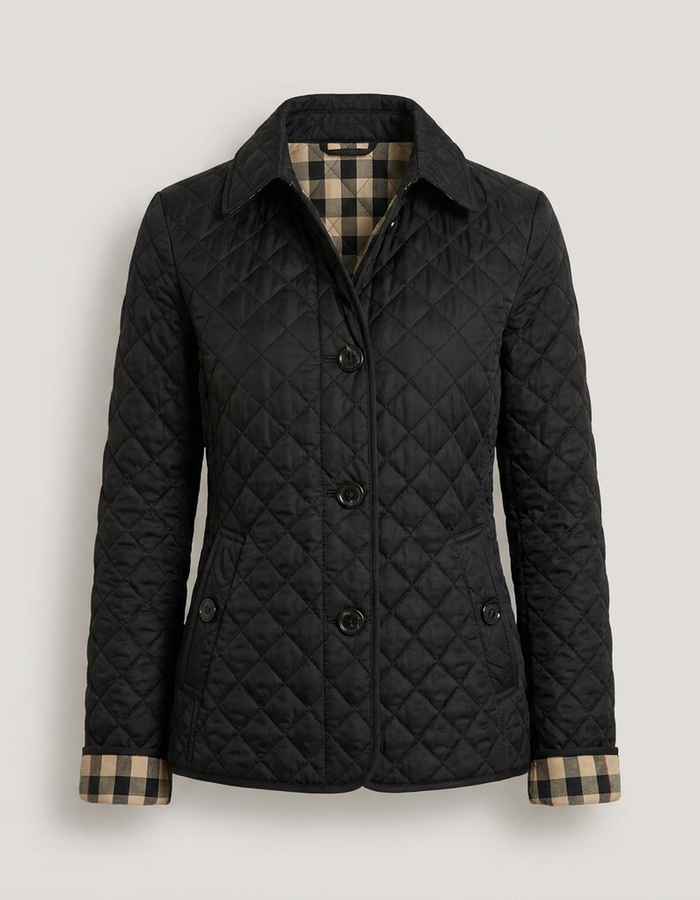 PLUXSTYLE::numise::arlisse-diamond-quilted-parka::pack-black