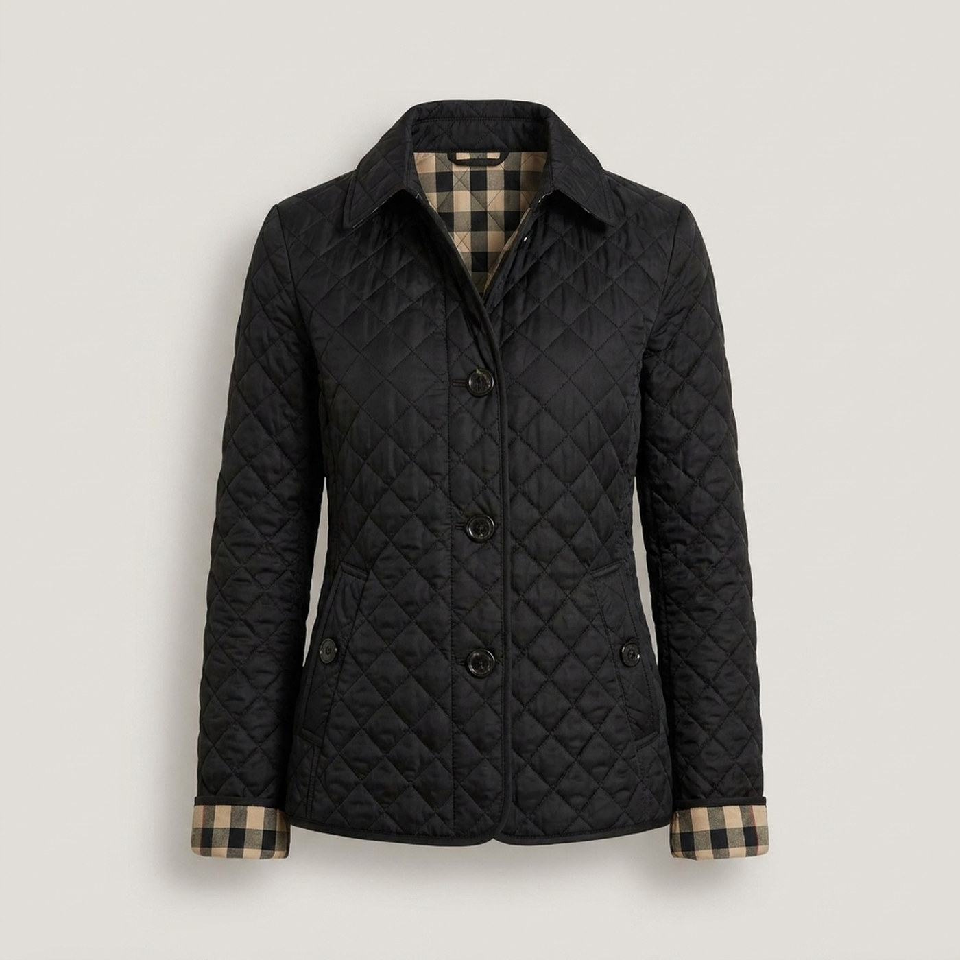 PLUXSTYLE::numise::arlisse-diamond-quilted-parka::pack-black