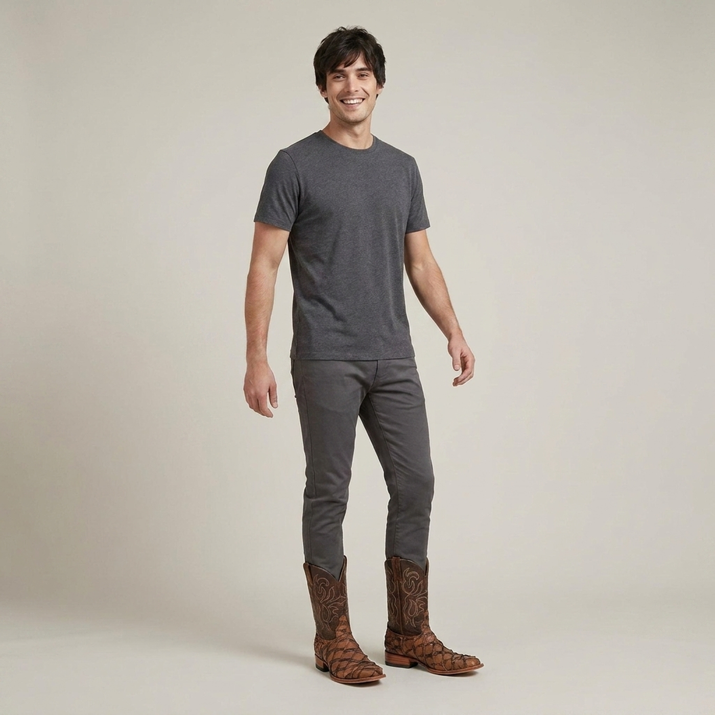 PLUXSTYLE::numise::mens-brown-exotic-boots::zoom-out