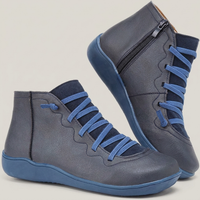 PLUXSTYLE::numise::womens-supportive-ankle-boots::pack-blue