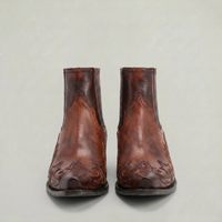 PLUXSTYLE::numise::mens-square-toe-western-boots::pack-brown