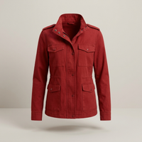 PLUXSTYLE::numise::military-inspired-utility-parka::pack-red