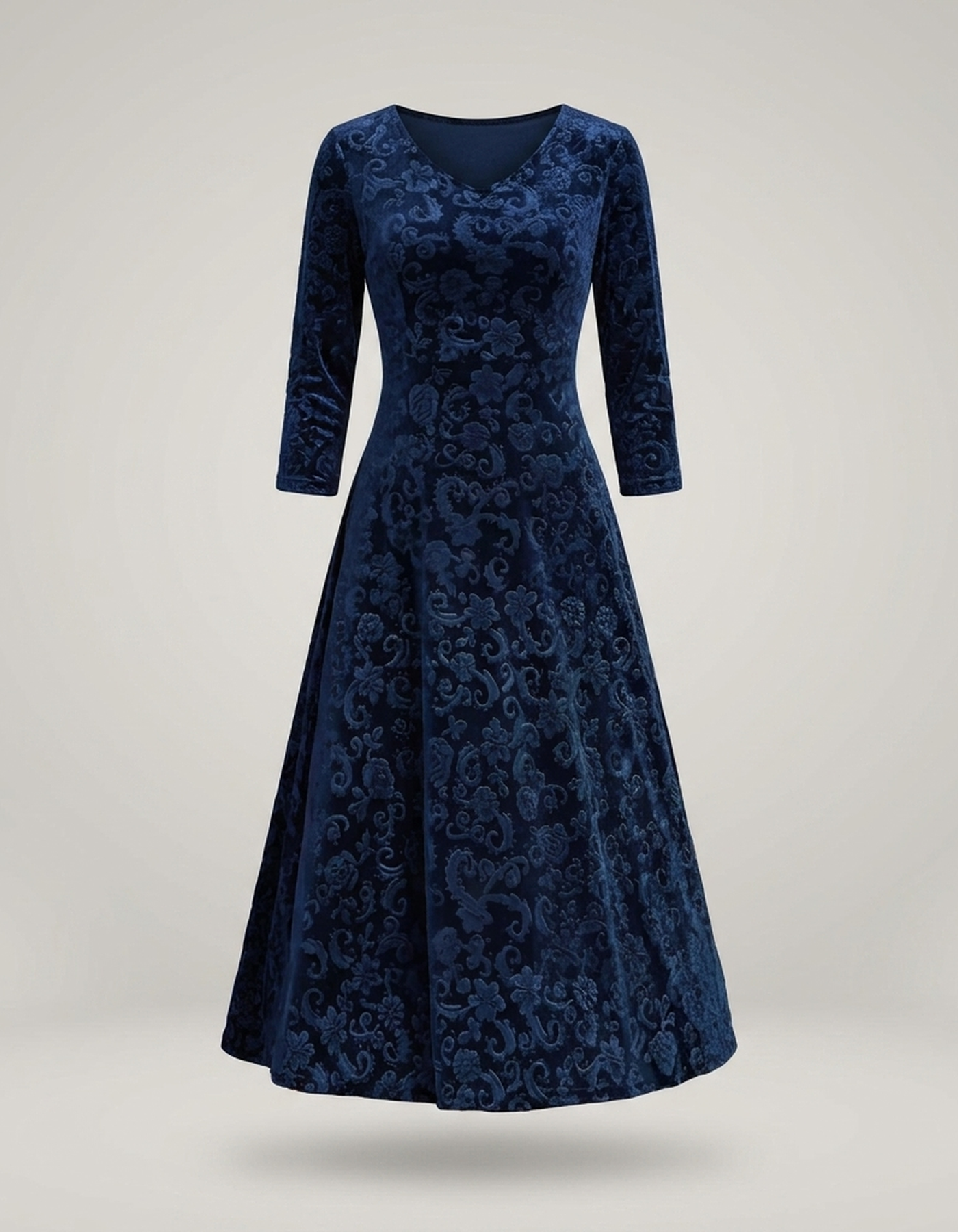 PLUXSTYLE::numise::alora-vintage-inspired-midi-dress::pack-blue
