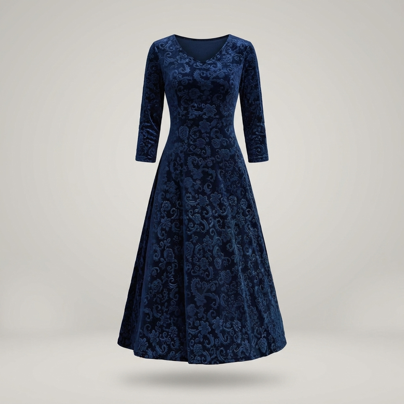 PLUXSTYLE::numise::alora-vintage-inspired-midi-dress::pack-blue