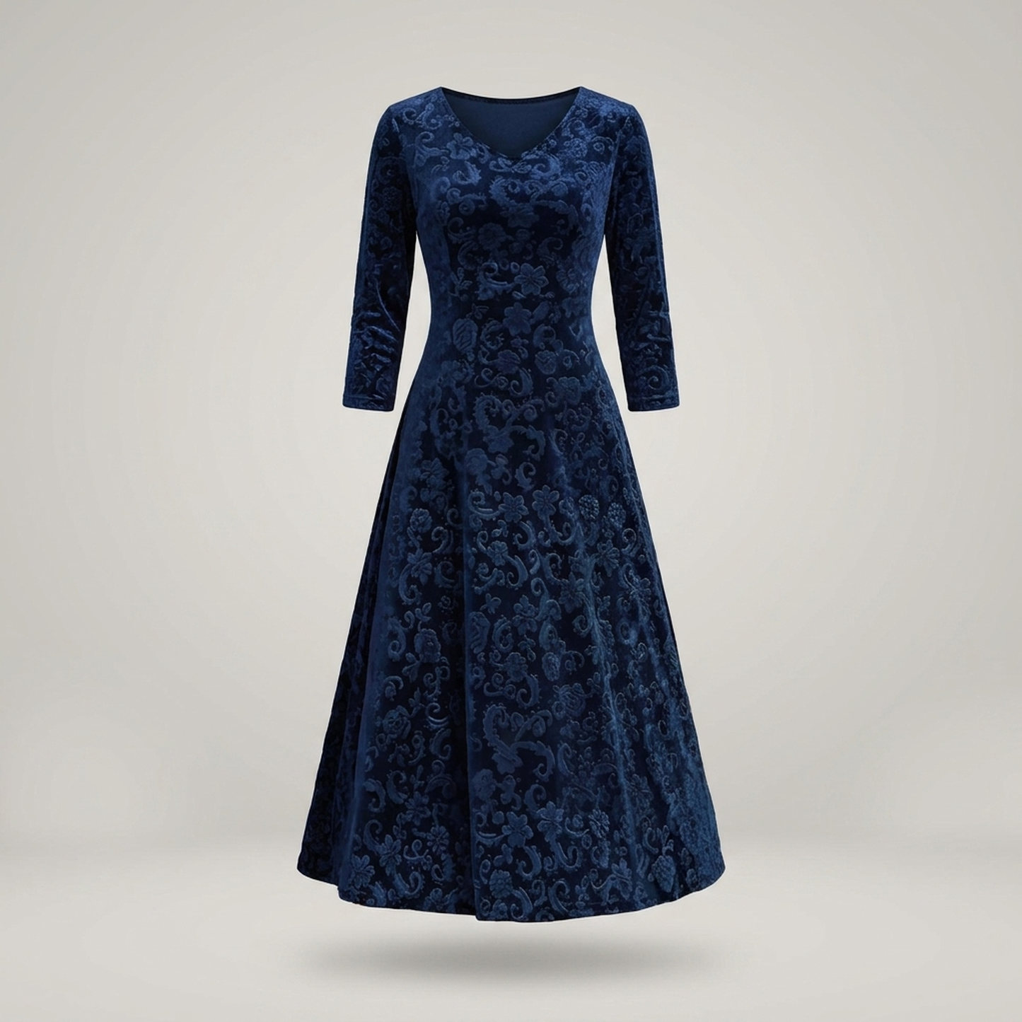 PLUXSTYLE::numise::alora-vintage-inspired-midi-dress::pack-blue