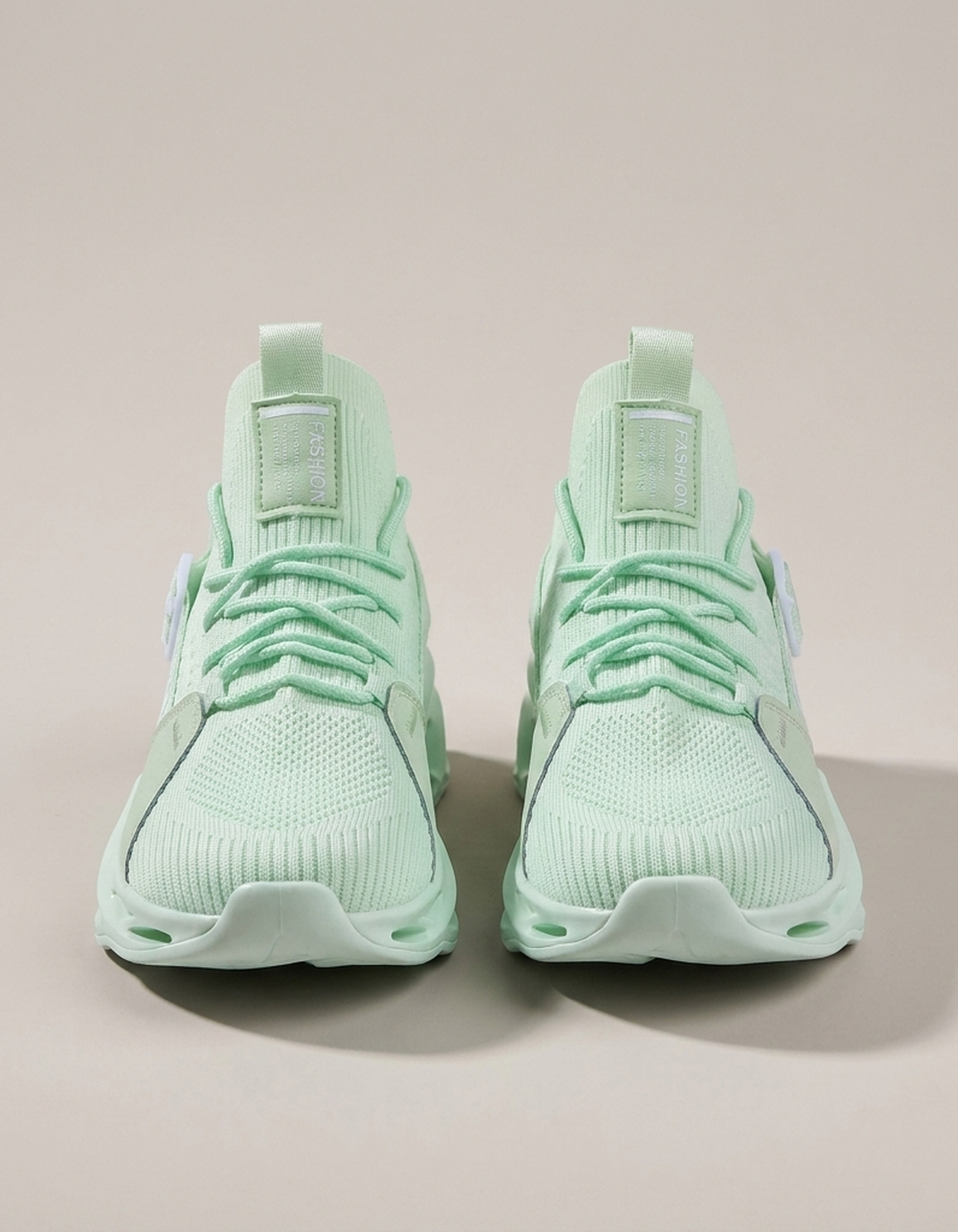 PLUXSTYLE::numise::mens-blade-sole-chunky-sneakers::pack-mint-green