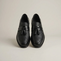 PLUXSTYLE::numise::mens-woven-tassel-slip-on-loafers::pack-black