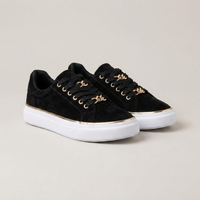 PLUXSTYLE::numise::blanche-platform-basket-sneakers::closeup-detail