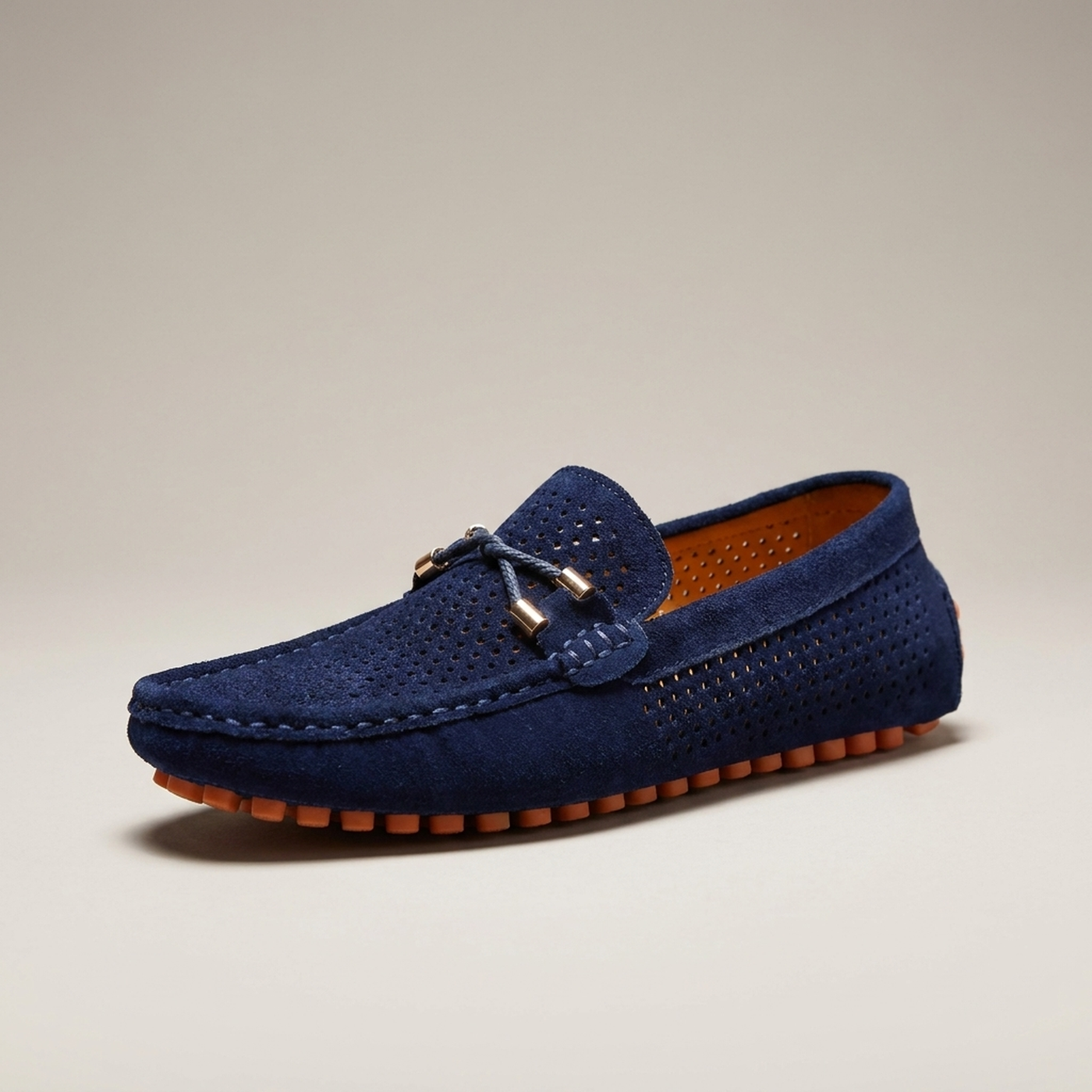 PLUXSTYLE::numise::mens-perforated-slip-on-loafers::closeup-hero