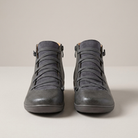 PLUXSTYLE::numise::womens-supportive-ankle-boots::pack-grey