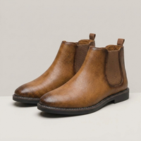 PLUXSTYLE::numise::milo-pull-on-chelsea-boots::closeup-detail