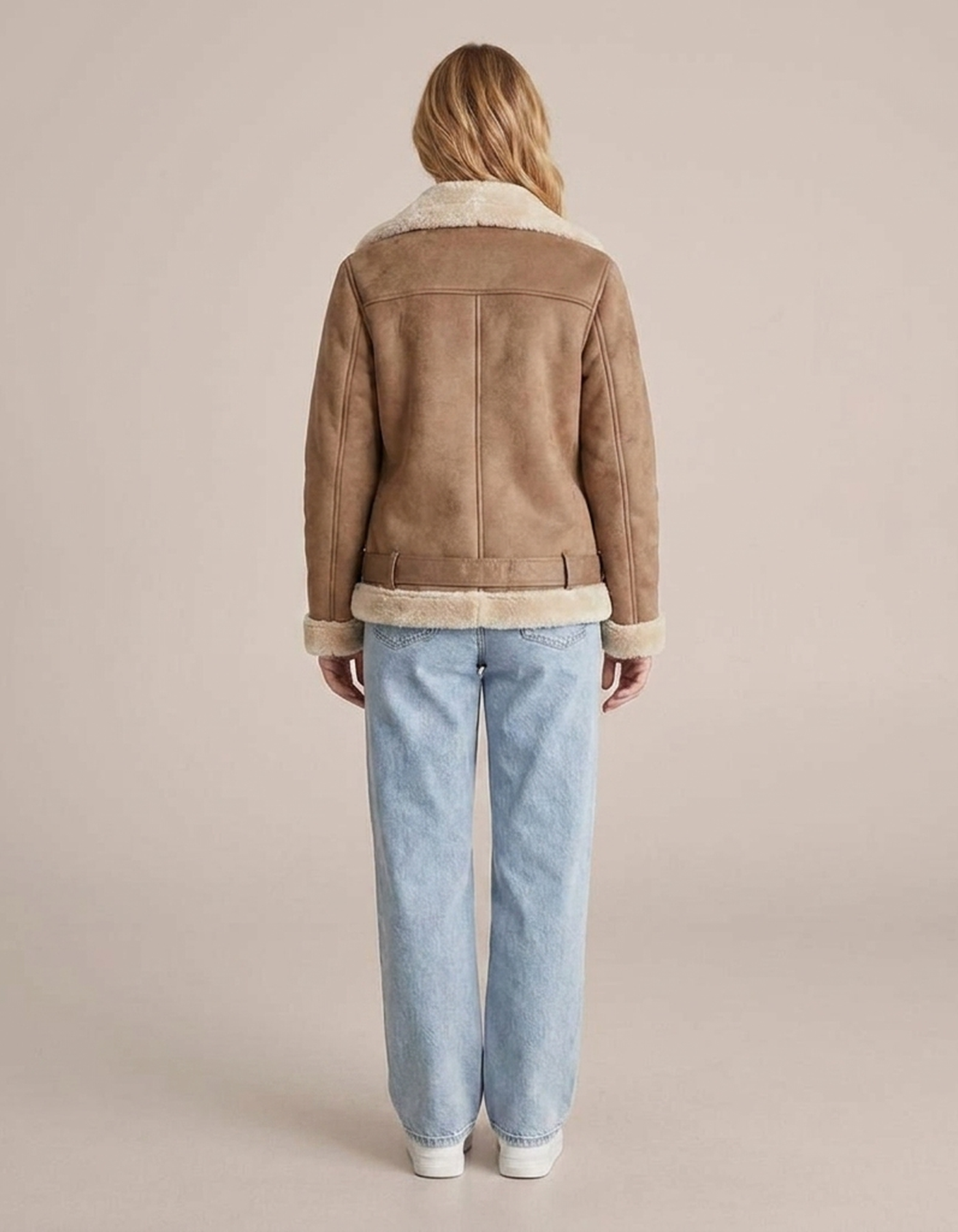 PLUXSTYLE::numise::belted-aviator-parka::back