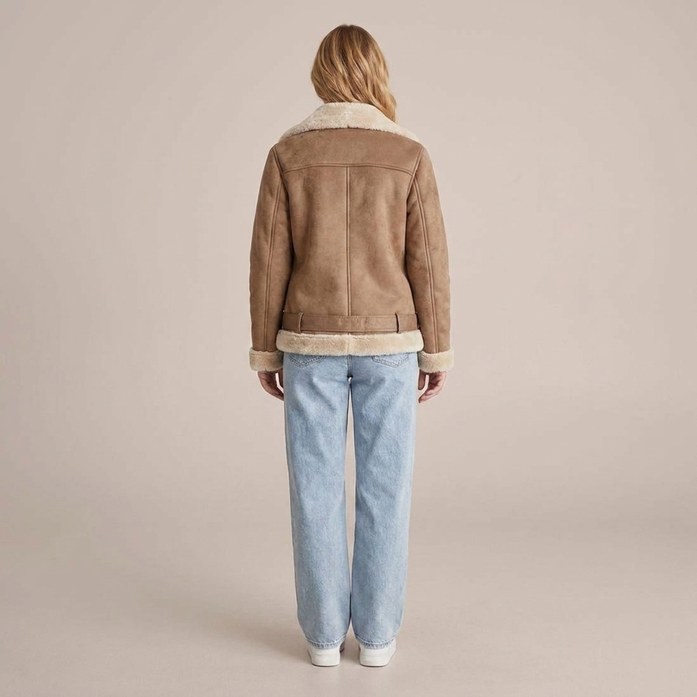 PLUXSTYLE::numise::belted-aviator-parka::back