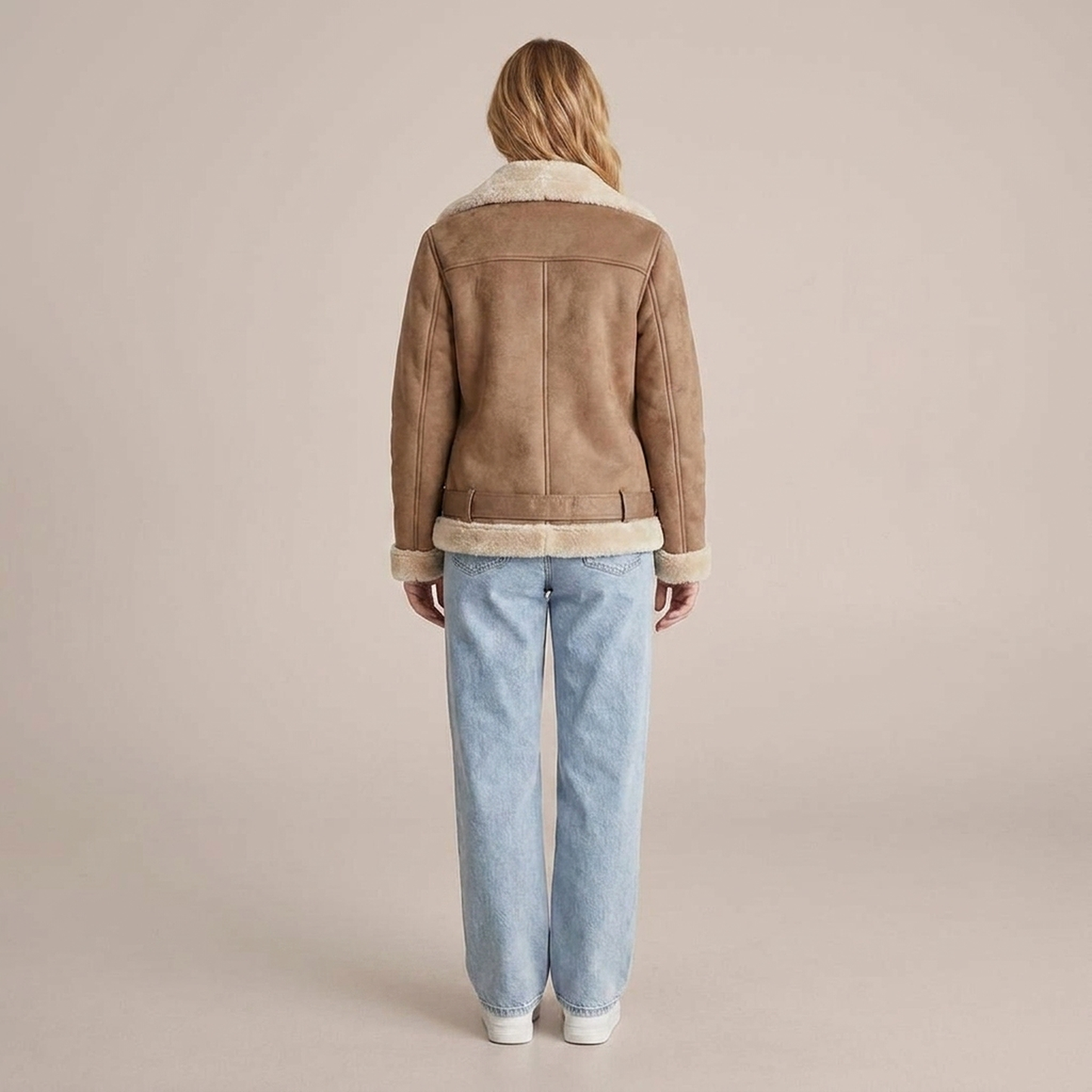 PLUXSTYLE::numise::belted-aviator-parka::back