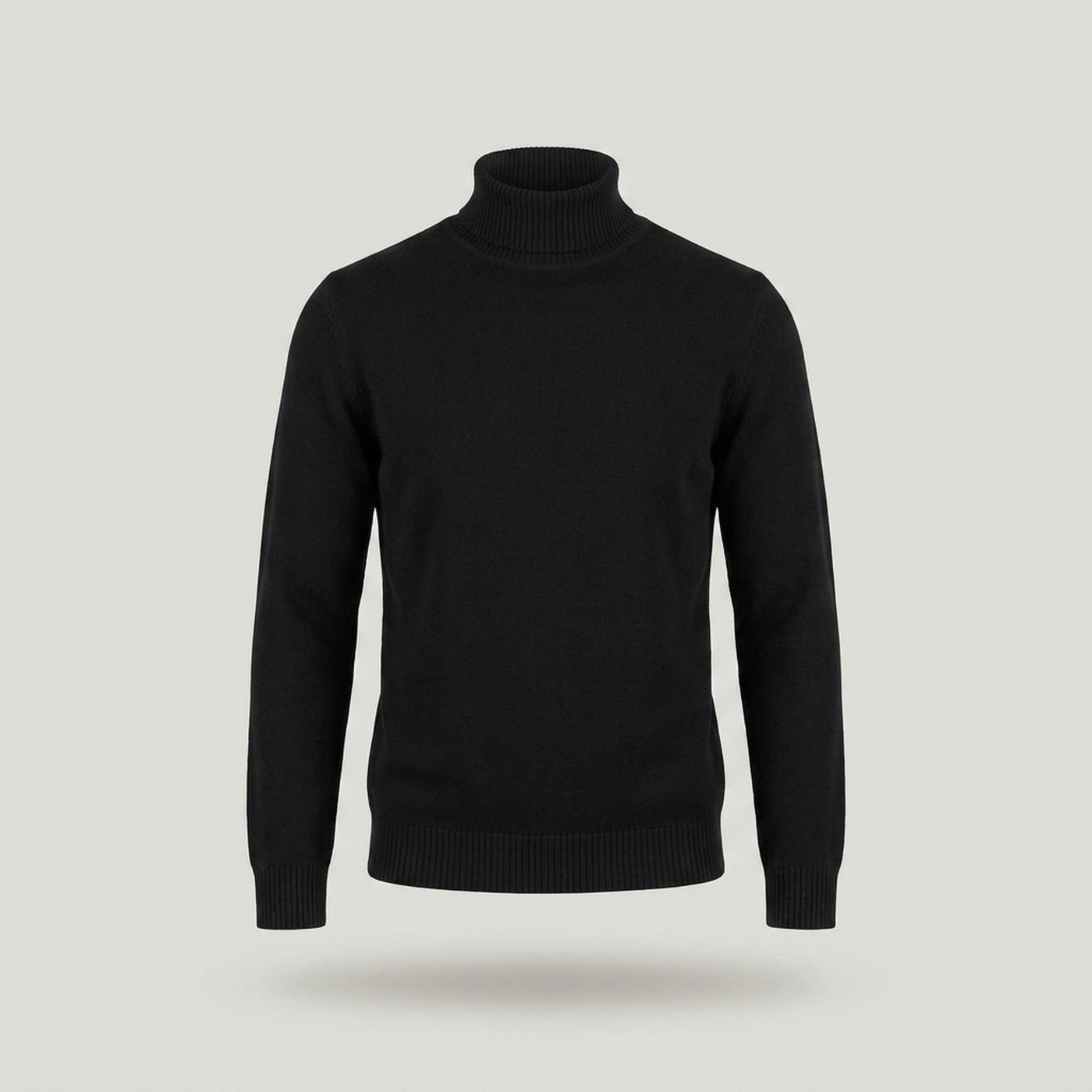 PLUXSTYLE::numise::mens-everyday-roll-neck-sweater::pack-black